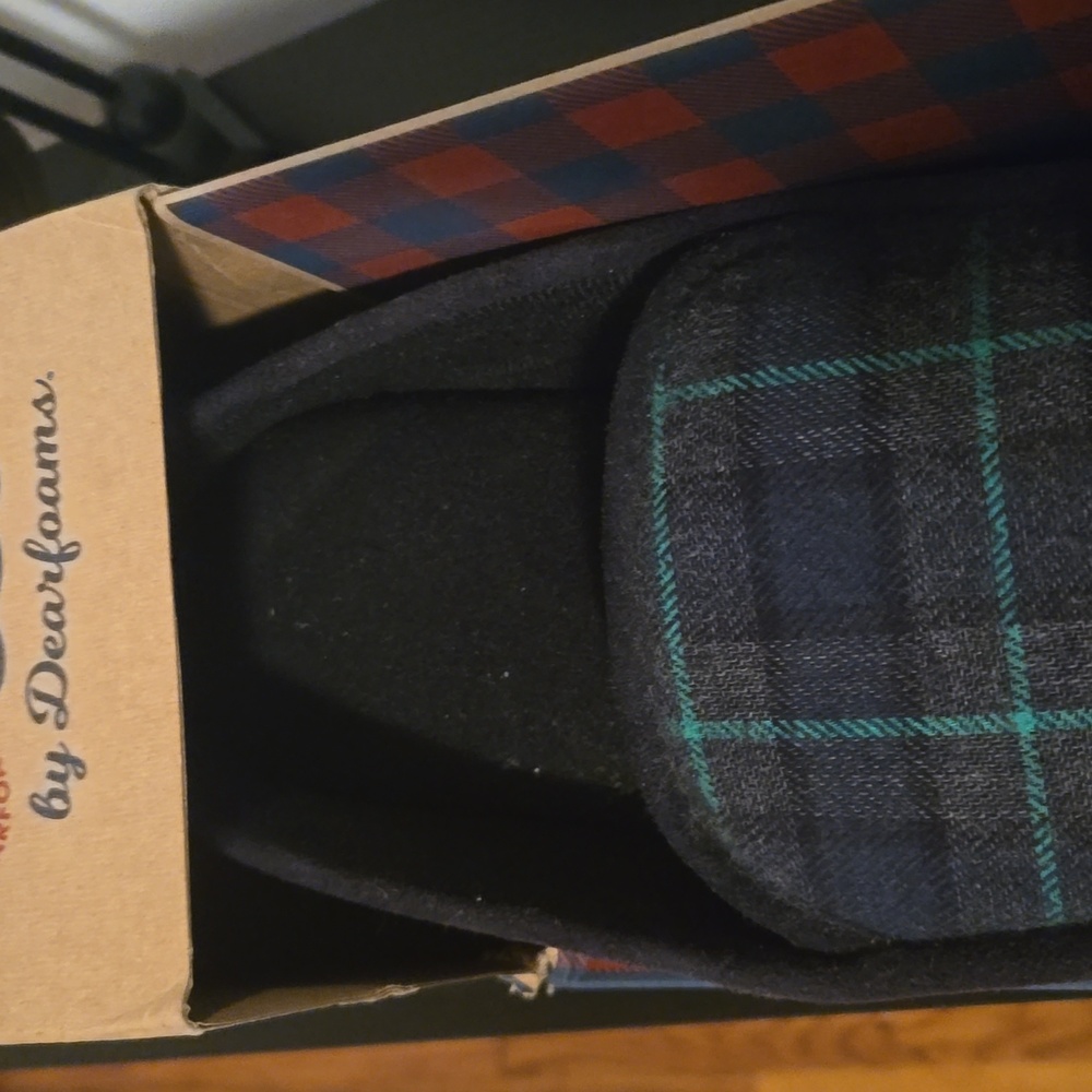 NWT mens memory foam house slippers - Picture 5 of 9
